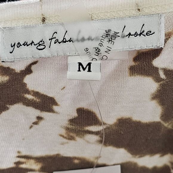 YFB YOUNG FABULOUS & BROKE Faux-Wrap Tie Dye Dress M - Picture 5 of 8